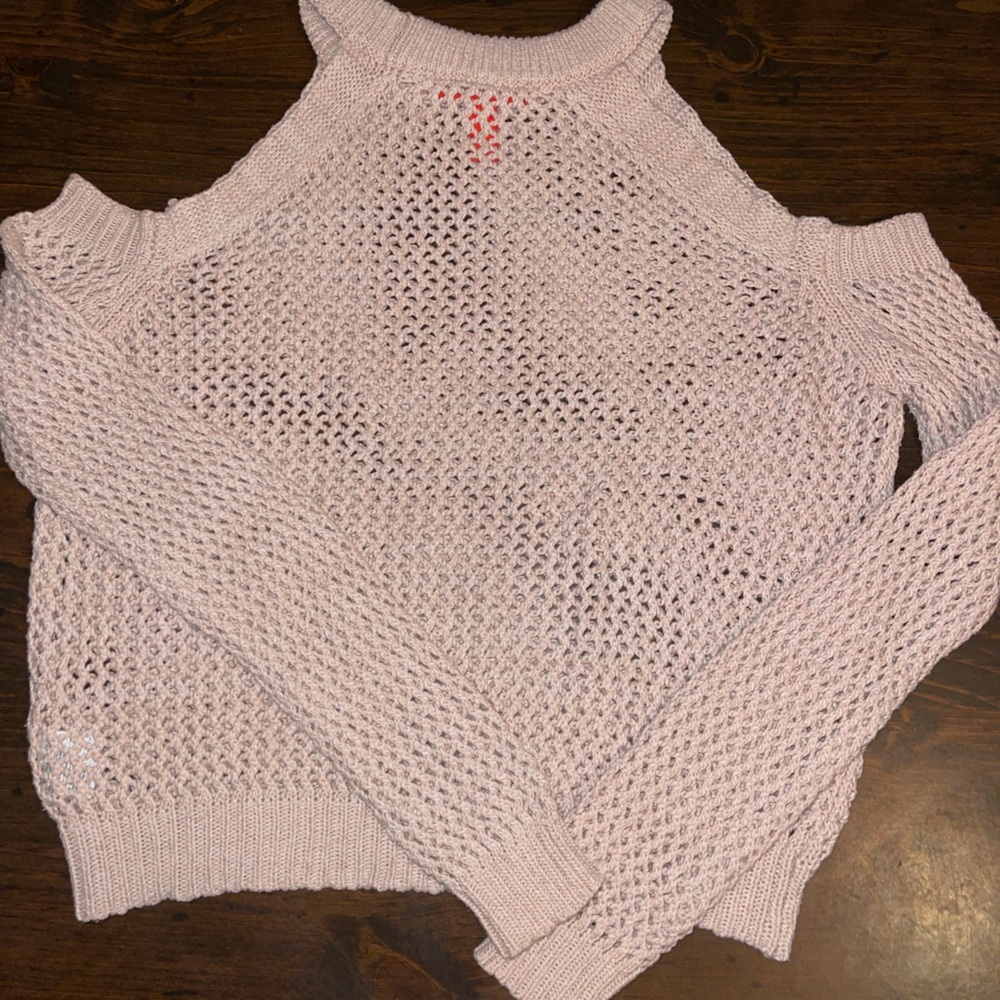 Cold shoulder sweater